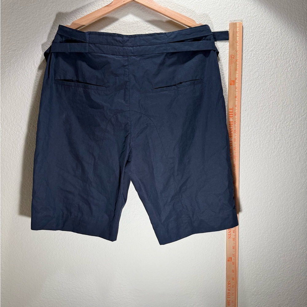 Helmut Lang Tech Fabric Shorts Navy Size 32 Modern Minimal - Picture 10 of 13